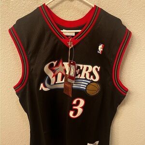 Brand New Allen Iverson Philadelphia 76ers Swingman Jersey Mitchell & Ness